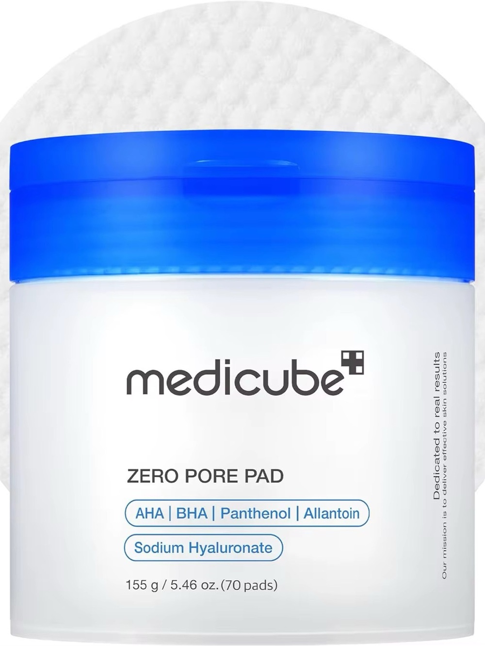 Medicube Zero Pore Pad - White Jar with Blue Lid